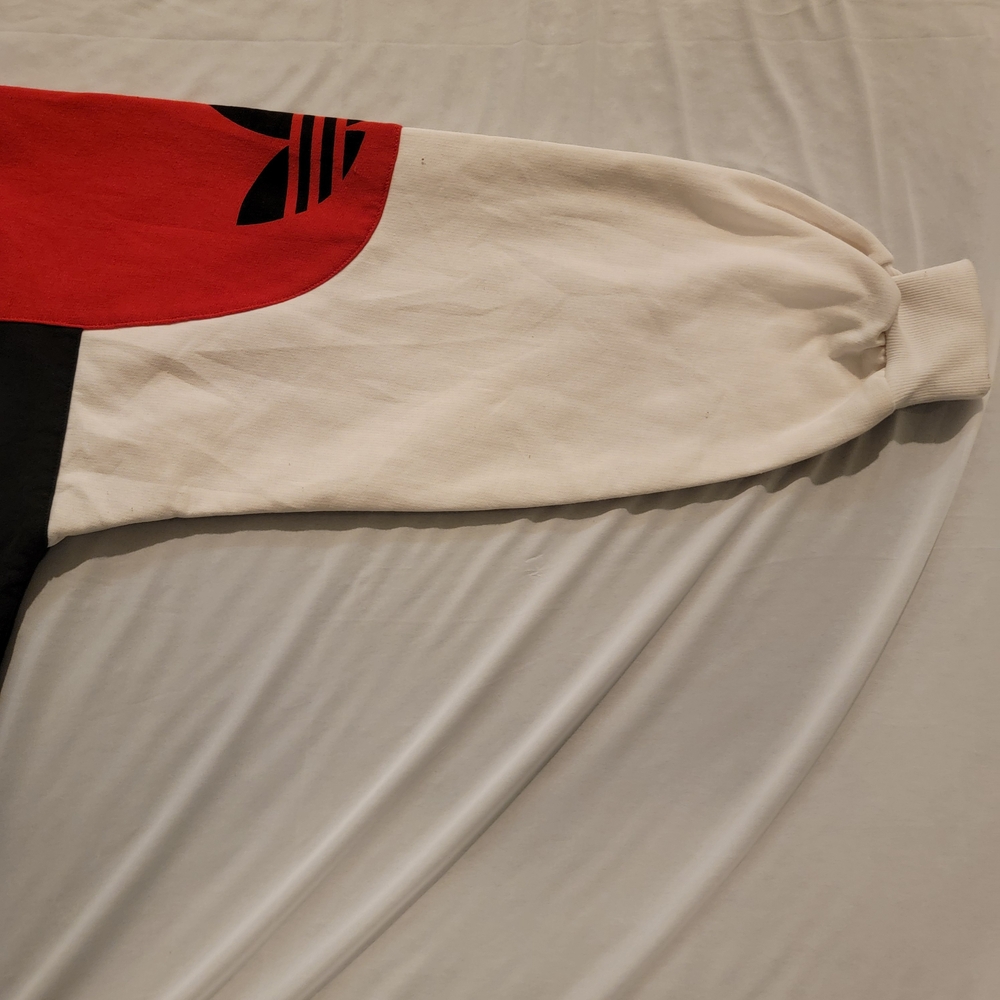 Adidas Men's RUN DMC Sweater - Red, Black, and White - Picture 8 of 16